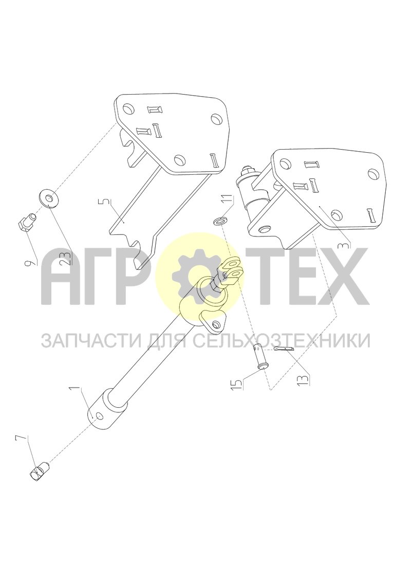 Чертеж Установка механизма переключения коробки передач (181.65.09.000)